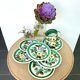 6 Boch Belgium dessert plates and 2 cups