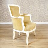 Rococo Style Beech Bergere Chairs, Early 20th Century, Set of 2