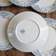 Assiettes plates K&G Lunéville, Colombes