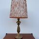 1960s gilded wooden candlestick lamp