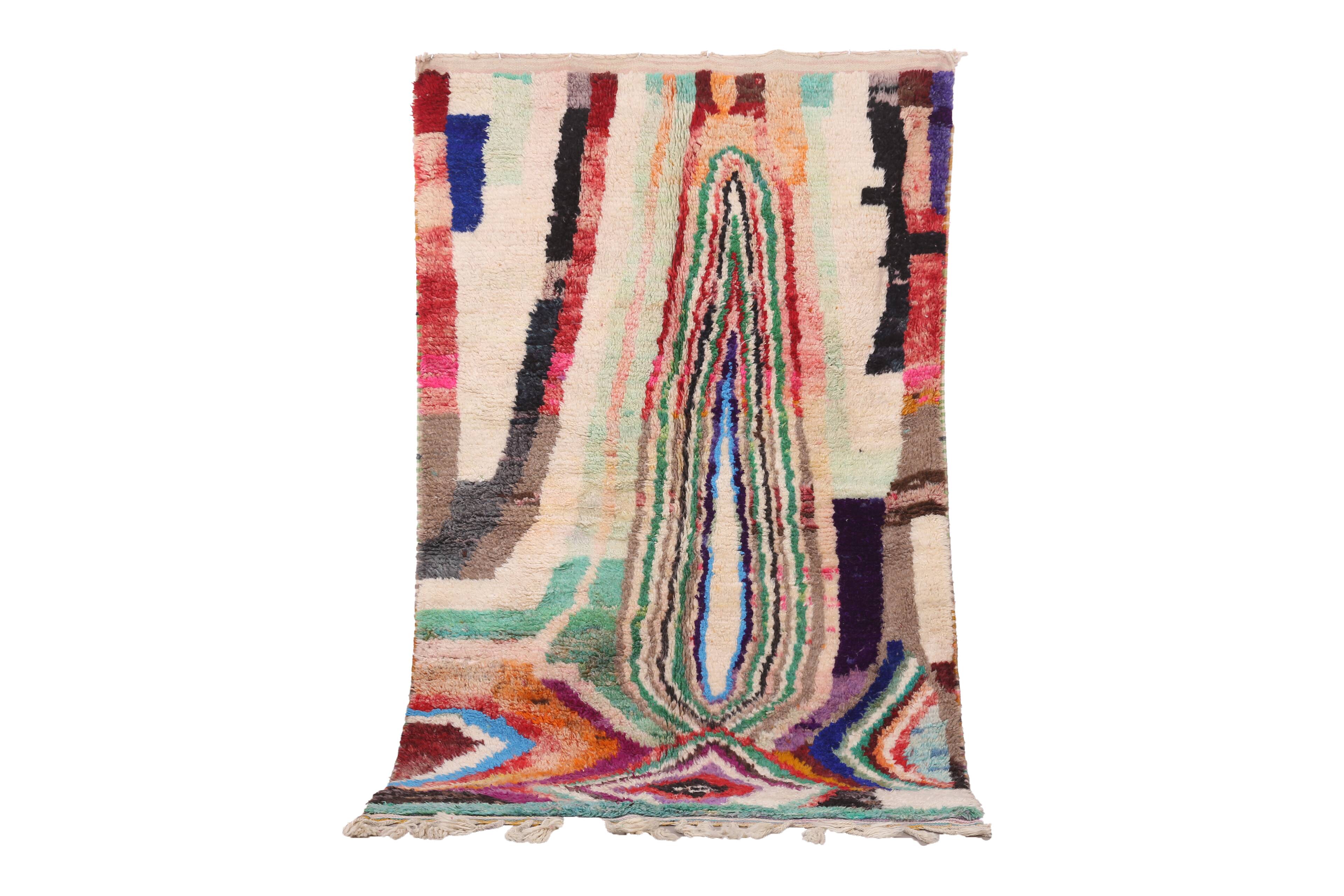 Colorful Boujaad Rug 156 x 259 cm - Berber Wool Rug - Moroccan Rug Handmade