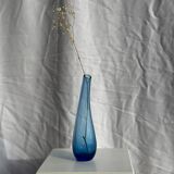 Blue soliflore vase H25 D7