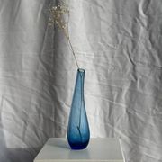 Blue soliflore vase H25 D7