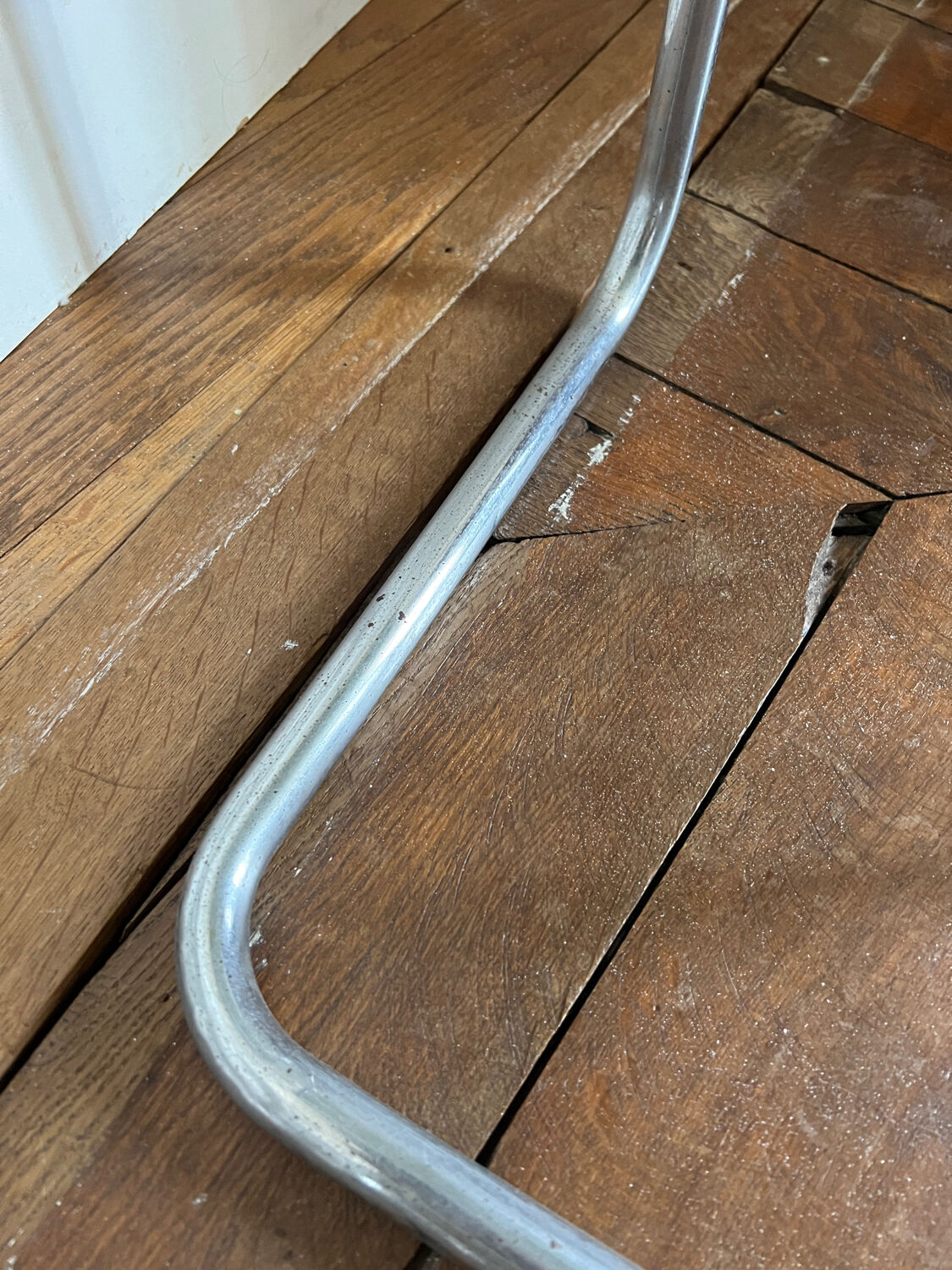 Nesting tables metal and smoked glass 70s