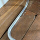 Nesting tables metal and smoked glass 70s