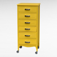 Chiffonnier vintage jaune poudré 1950