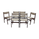 1960s danish palisander dining chairs, set of 6