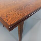 Vintage Scandinavian style dining table from the 50s 60s in rosewood with extensions
