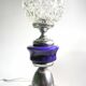 Mid Century lamp made of crystal, onyx, and marble.