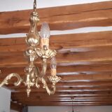 Brass chandelier 3 branches