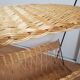 Woven wicker shelf