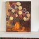 Peinture a l’huile bouquet de fleurs
