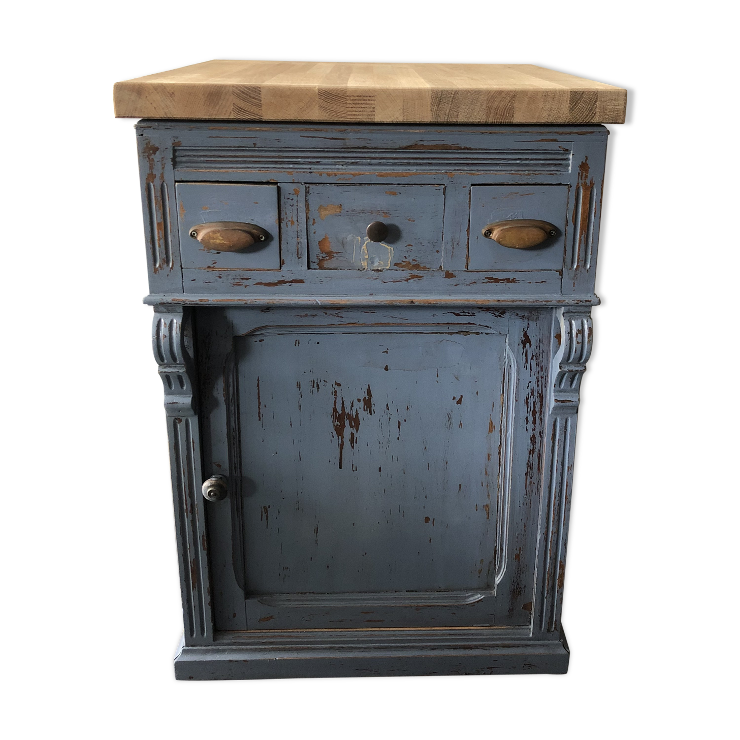 Comptoir de caisse meuble de métier ancien.