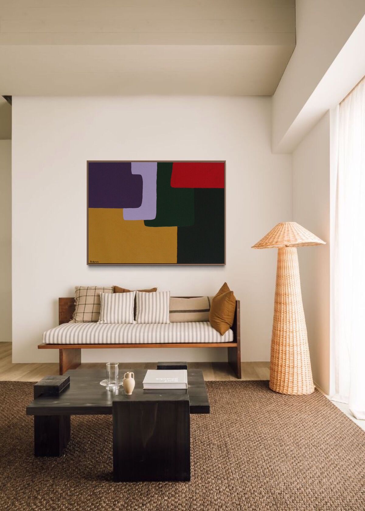 Large colorful painting 130x97 cm