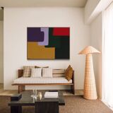 Large colorful painting 130x97 cm