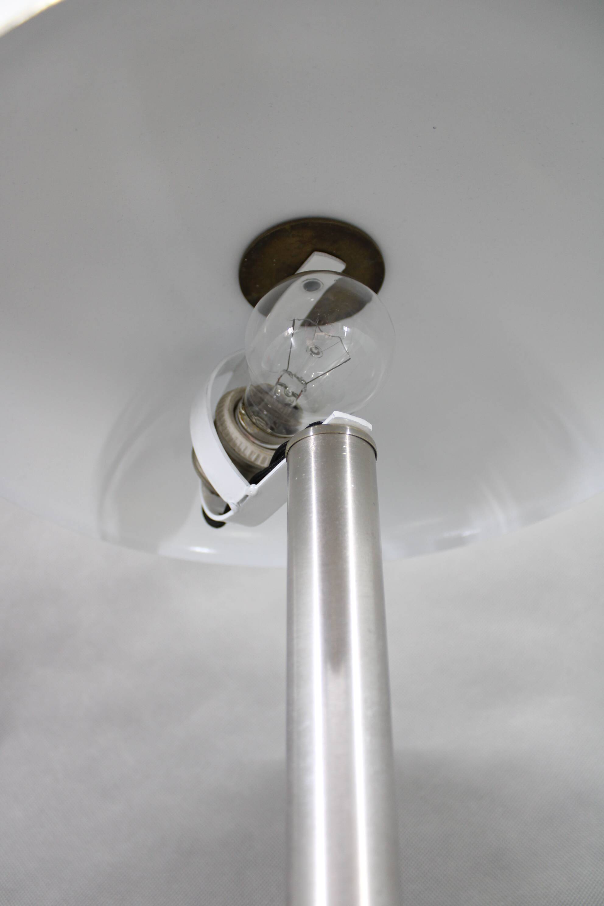 1930s Art Deco Nickel Mushroom Table Lamp Europe