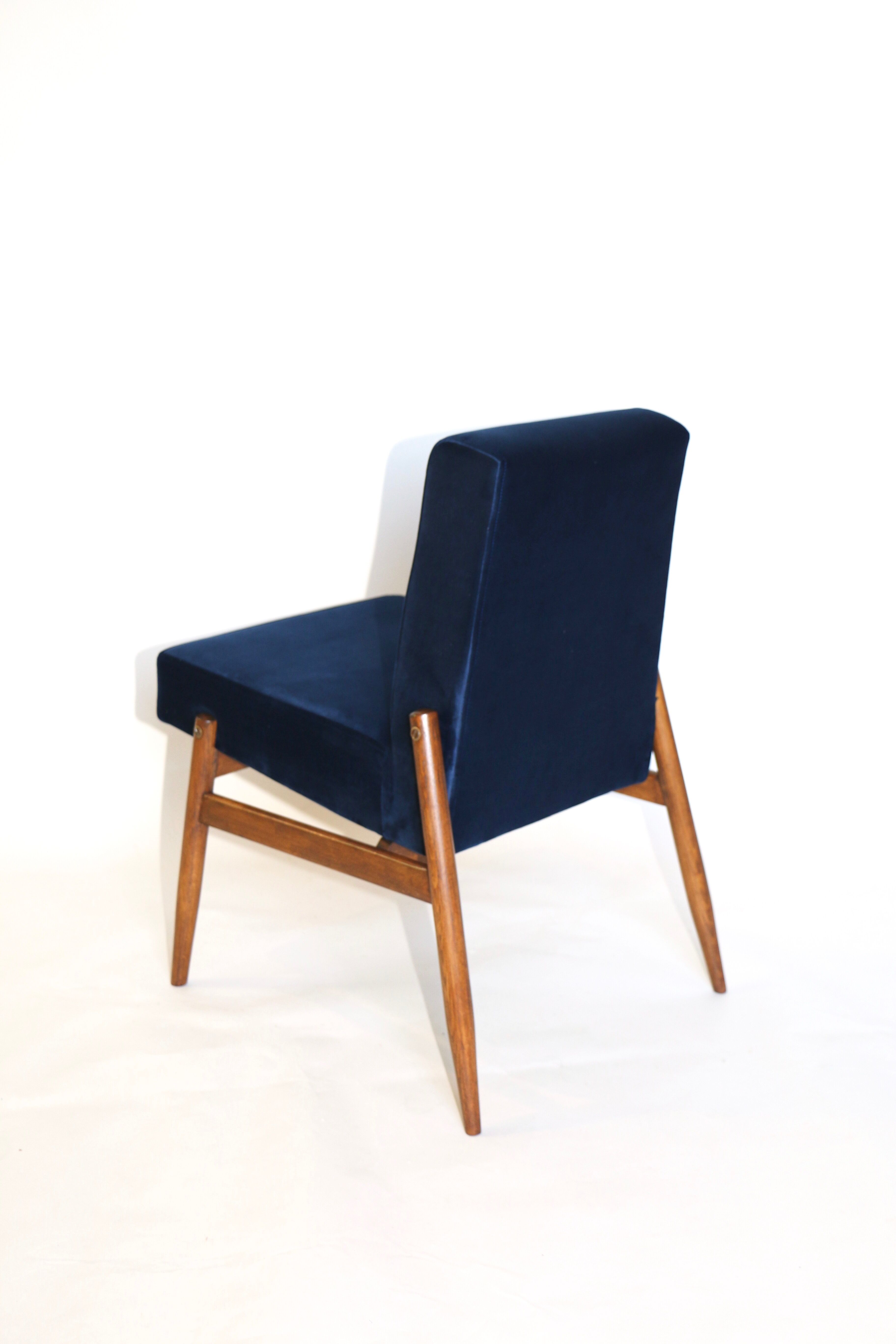 Ensemble de fauteuils en velours bleu