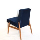 Ensemble de fauteuils en velours bleu