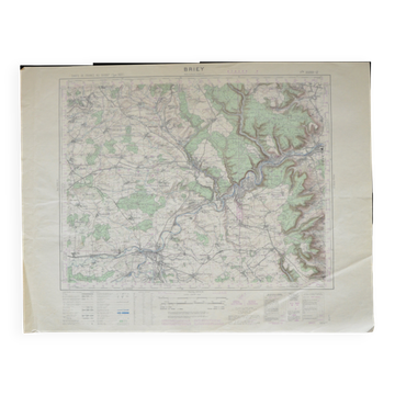 Carte vintage de Briey