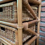 Rattan and wicker dresser