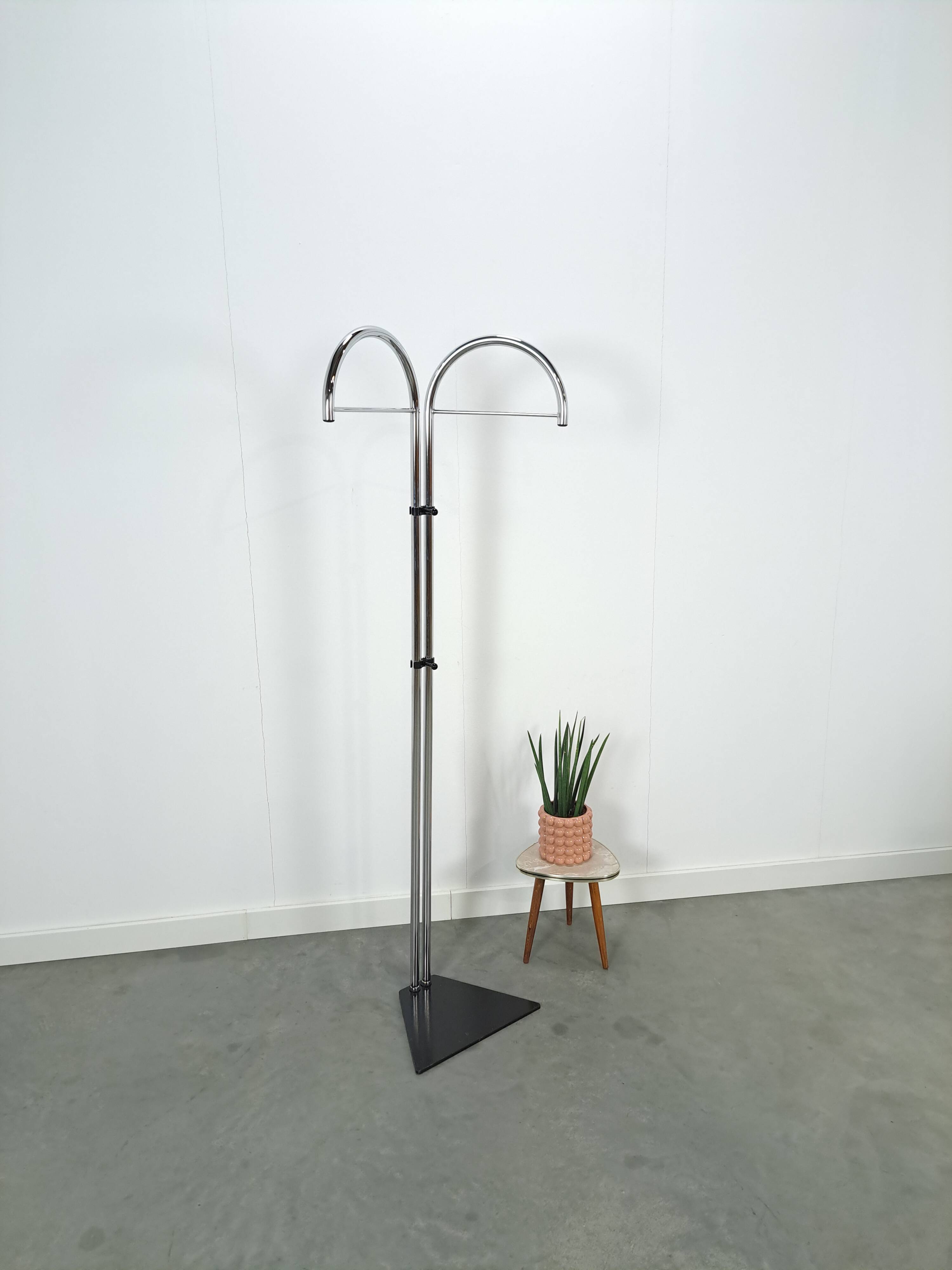 Vintage tall coat rack.