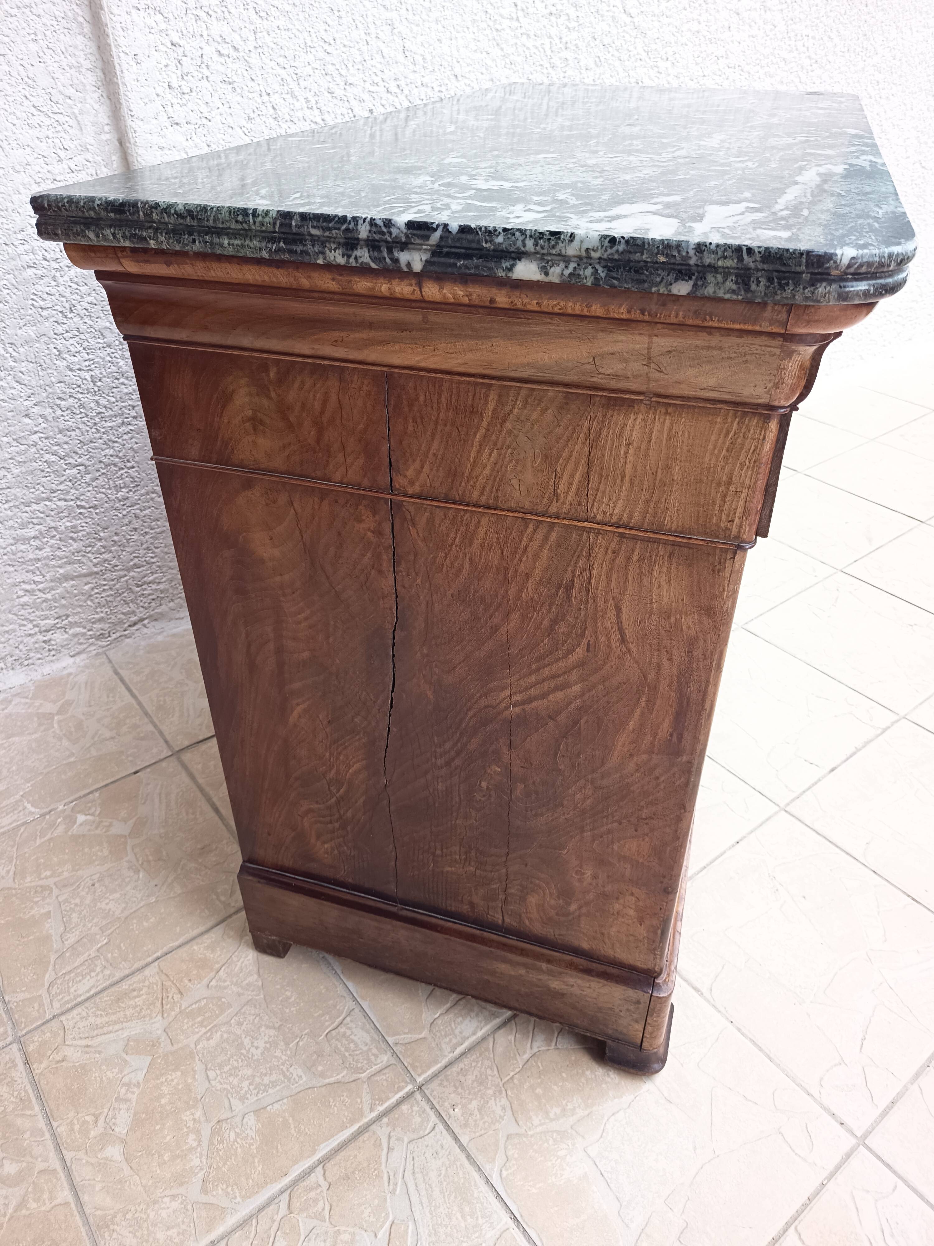 Louis Philippe mahogany secretary chest of drawers