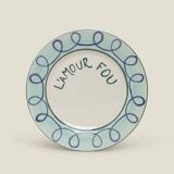 Coffret 4 assiettes à dessert l'amour