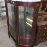 Louis xvi style half-moon silverware display case