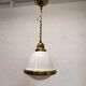 Brass and opaline hanging lamp