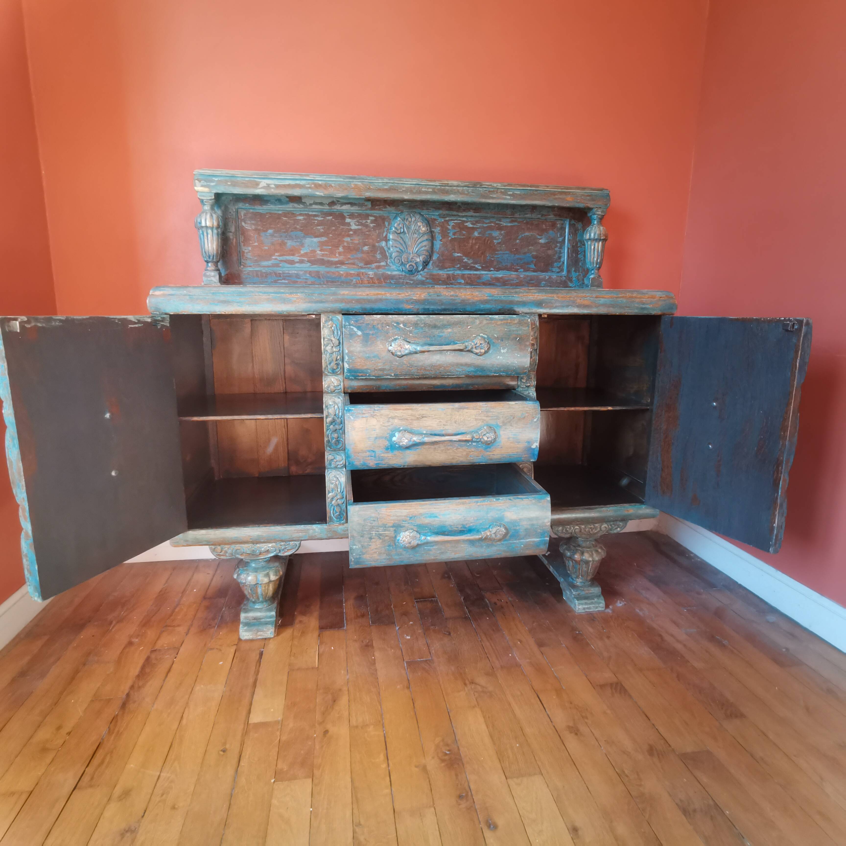 Buffet / commode indien colonial UNIQUE