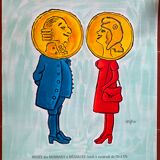 Original poster "La Monnaie de Paris" Raymond Savignac 39x53cm 1981