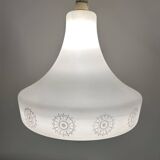 Scandinavian opaline chandelier from the 60s