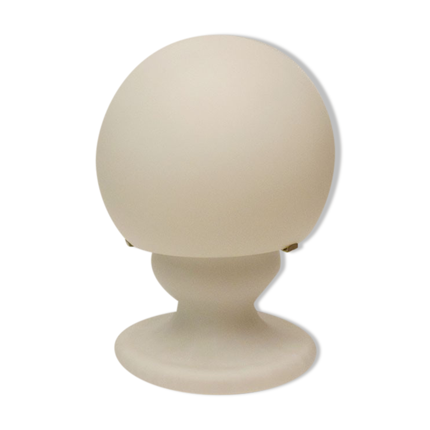 Large Opaline Blown Glass Lamp, 1970s