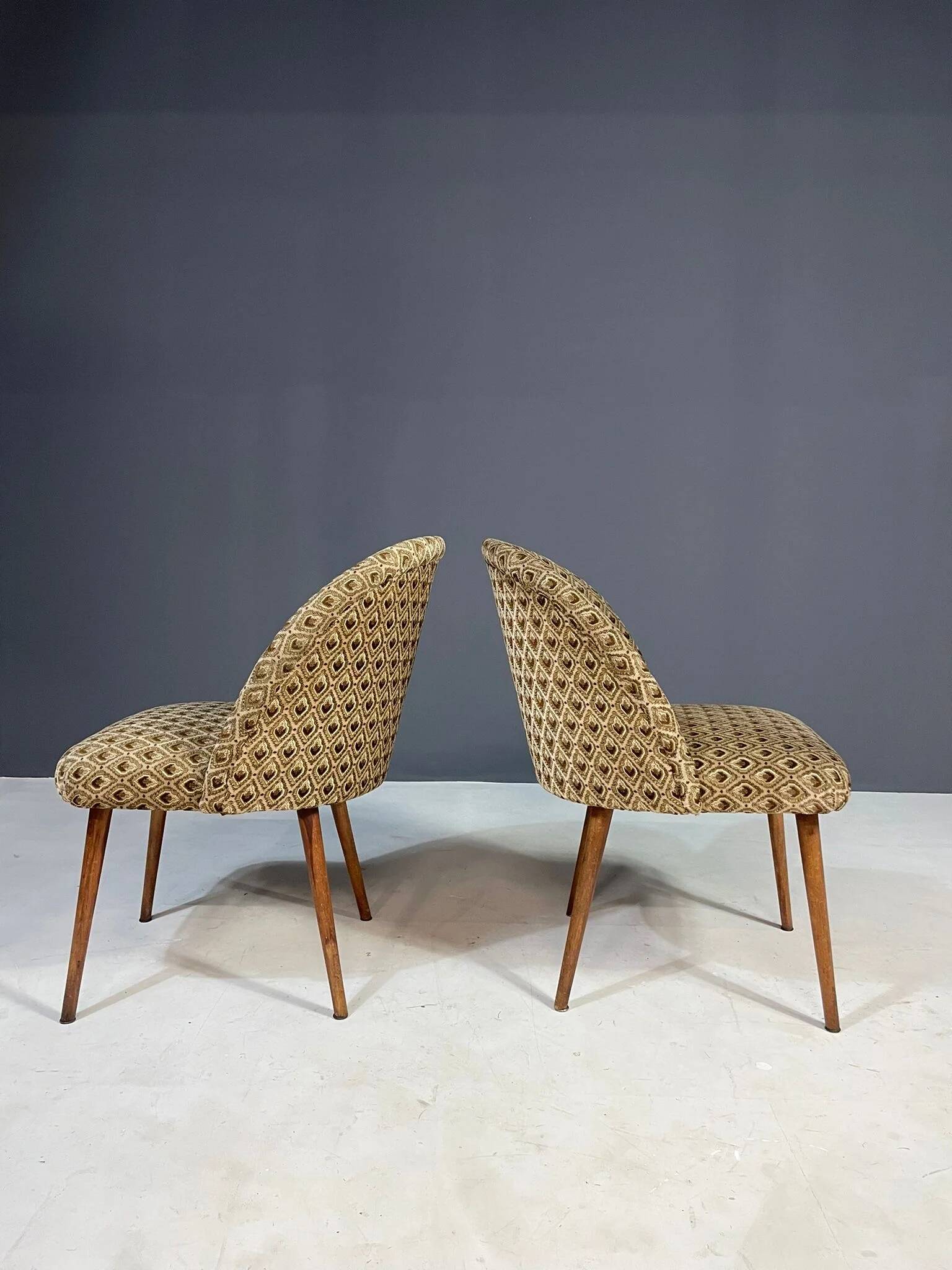 Pair of retro armchairs, Czechoslovakia 1960s