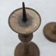 Pair of antique bronze candelabras