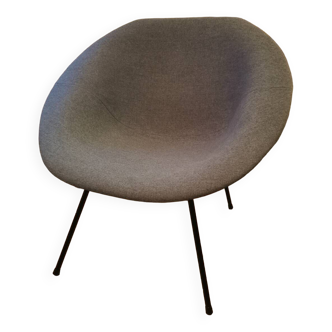 Fauteuil coque design Claude vassal 1950