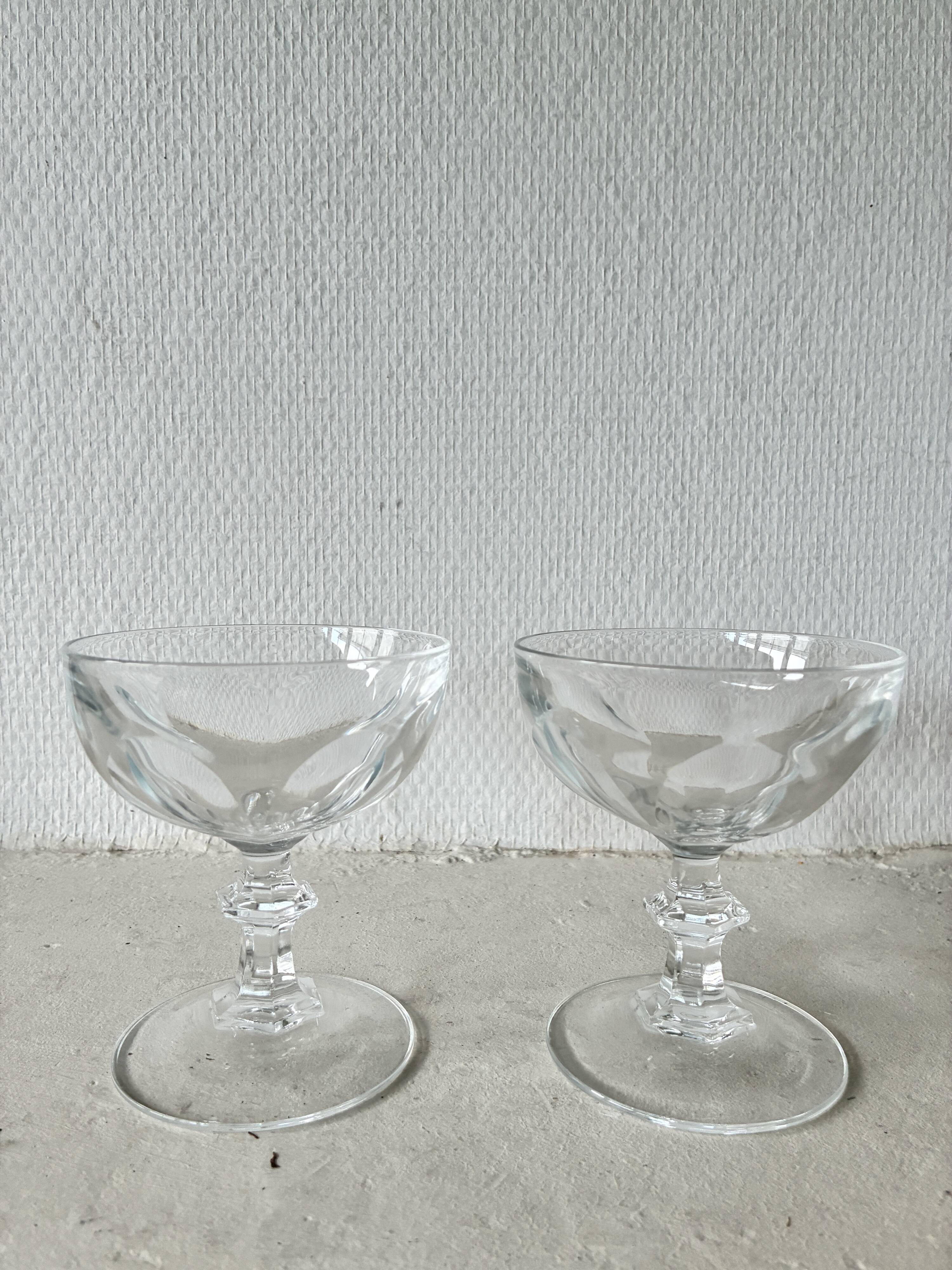 Crystal coupes from arques model rambouillet.