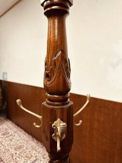 English mahogany coat rack