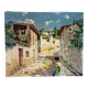 Spanish village, oil on canvas signed