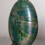 Vase en pâte de verre signé
