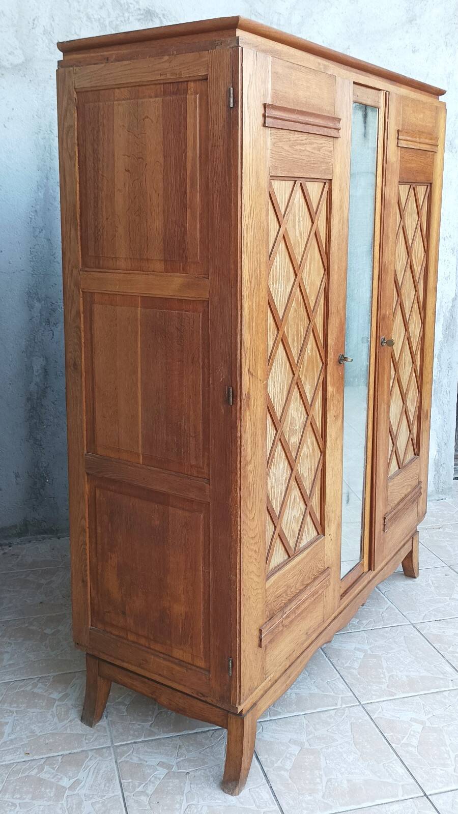 Vintage oak wardrobe