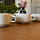 Stackable ceramic cups from Sarreguemines