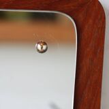 Vintage Scandinavian teak mirror – 1960s