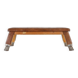 Industrial leather bench 1930