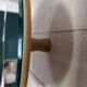 Woud oak beveled mirror