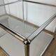 Table basse USM Haller en Gris Clair et verre
