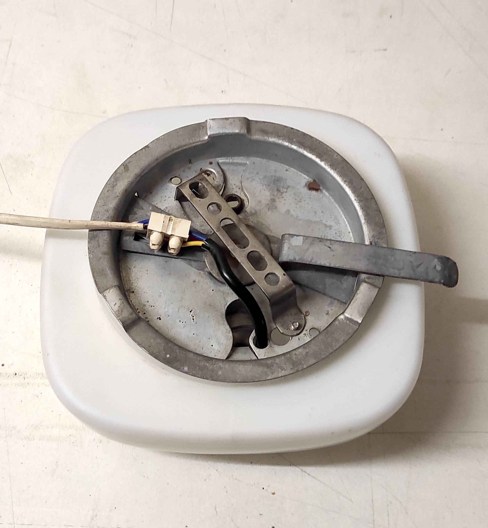 Opaline glass ceiling or wall light - mid-20th century