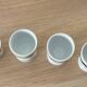 4 vintage porcelain coquetiers