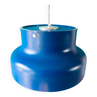Blue pendant light by Anders Pehrson. Sweden 1970