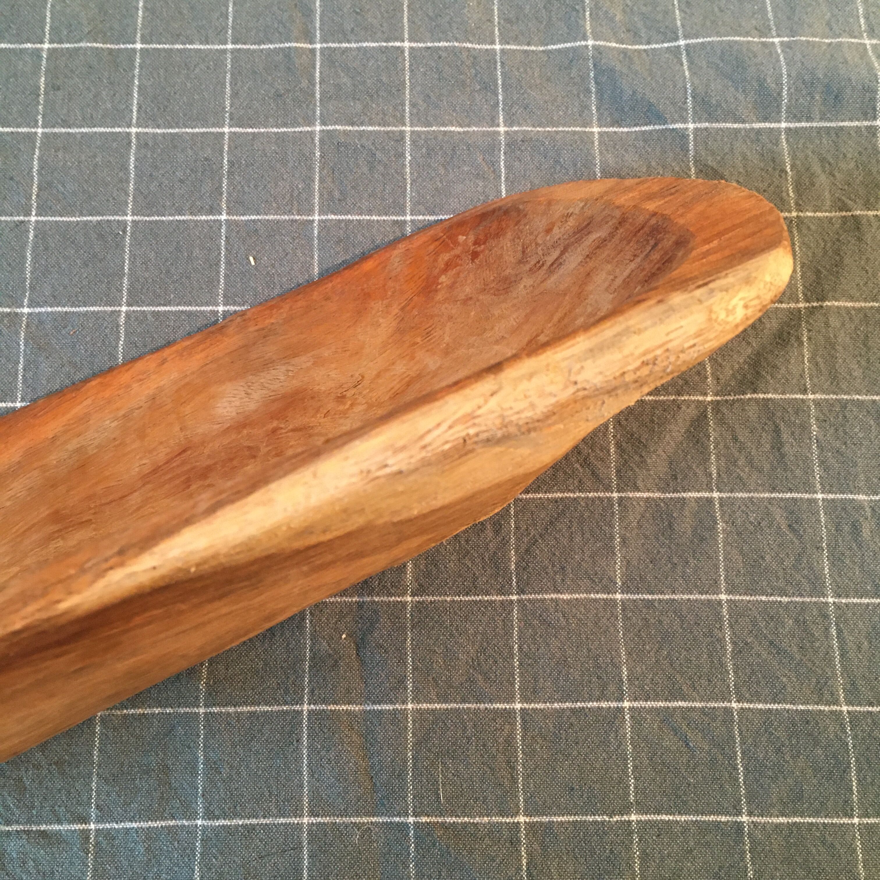 Solid wood dish